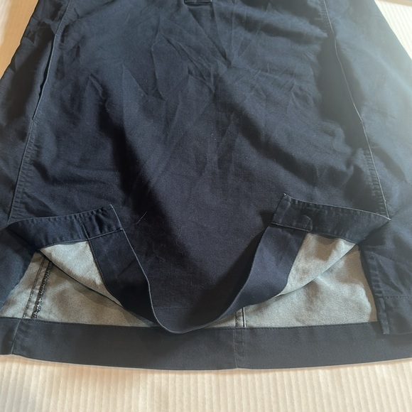 J Jill stretch dark blue quarter stretch Sleeve Dress snap buttons pockets - Picture 7 of 13